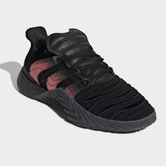 ADIDAS Sobakov Boost 2.0 Sneakers Athletic Shoes Black Orange EE5632 Size 6.5 - Picture 1 of 11